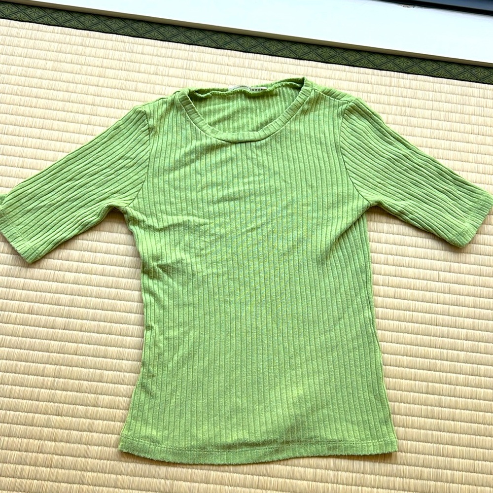 Reformation green rib top